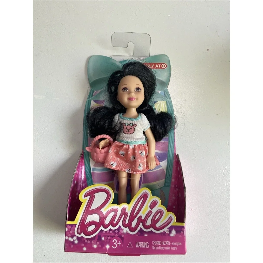 Easter Chelsea Kelly doll with lamb basket Mattel 2013 BJF89 New in Package